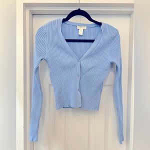 H&M Ribbed Cardigan - Blue